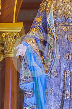 Hand of The Blessed Virgin Mary in the Roman Catholic Diocese that is public place in Chanthaburi Province.