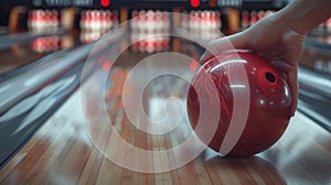 The Hand with Bowling Ball.AI generated image