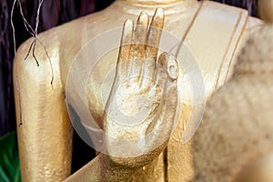 Hand buddha image in Temple