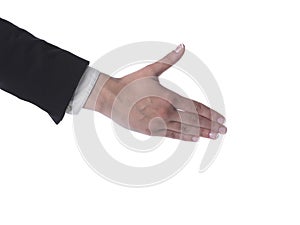 Hand of Businesswoman Ready For Handshaking