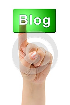 Hand and button Blog