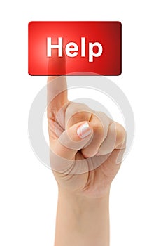 Hand and button Help
