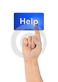 Hand and button Help