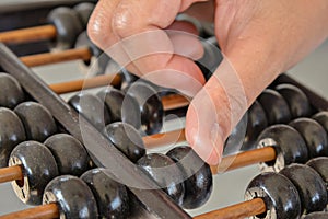 Hand calculated on Old abacus