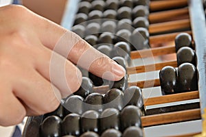 Hand calculated on Old abacus