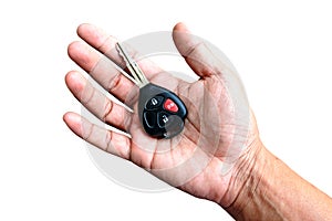 Hand with a Car keys