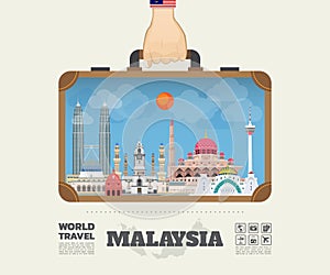 Hand carrying malaysia Landmark Global Travel And Journey Infogr