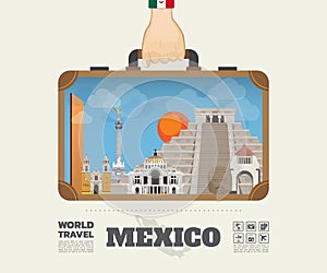 Hand carrying Mexico Landmark Global Travel And Journey