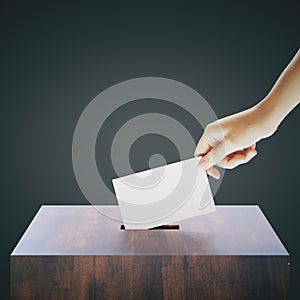 Hand casting vote