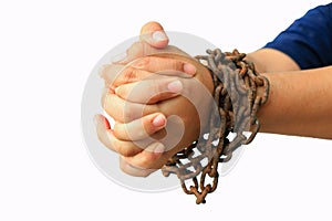 Hand with chain