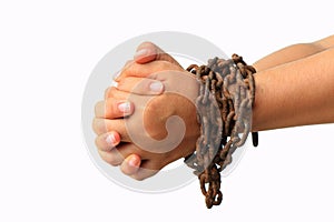 Hand with chain