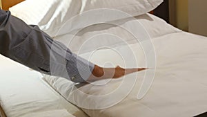 Hand checking softness mattress bed