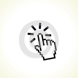 Hand click icon photo