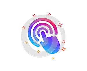 Hand Click icon. Finger touch sign. Vector