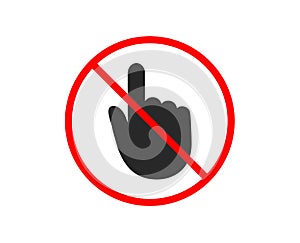 Hand Click icon. Finger touch sign. Vector