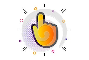 Hand Click icon. Finger touch sign. Vector