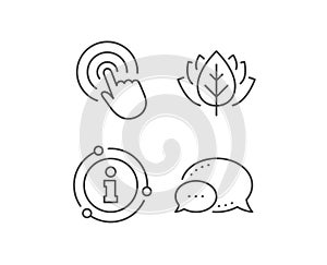 Hand Click line icon. Finger touch sign. Vector