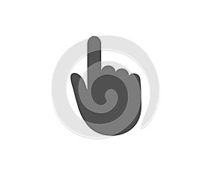 Hand Click simple icon. Finger touch sign.