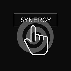 Hand Clicking Synergy Button.