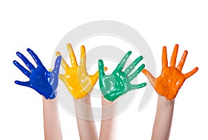 Hand colored dye