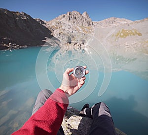 Hand with Compass.