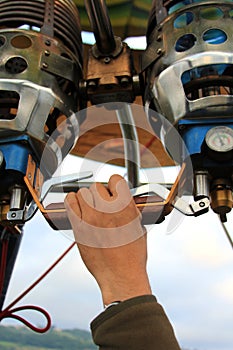 Hand Controlling Hot Air Balloon