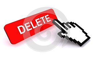 Hand Cursor and Delete Button