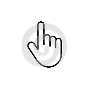Hand cursor icon. cursor vector. hand cursor icon clik
