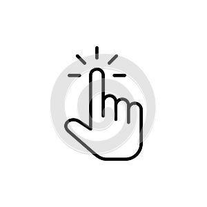 Hand cursor icon. cursor vector. hand cursor icon clik