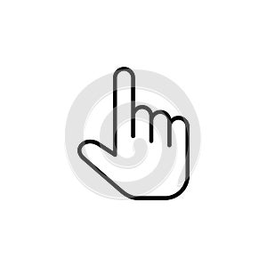 Hand cursor icon. cursor vector. hand cursor icon clik