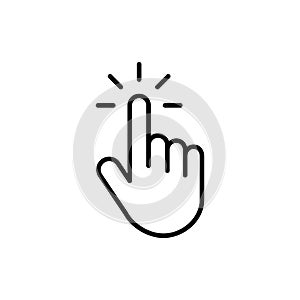 Hand cursor icon. cursor vector. hand cursor icon clik