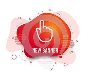 Hand cursor sign icon. Hand pointer symbol. Vector