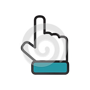 hand cursor. Vector illustration decorative design