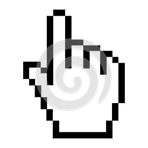 hand cursor on white background