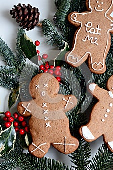 Hand decorated gingerbread men