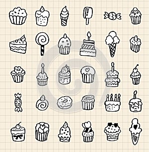 Hand draw cake element