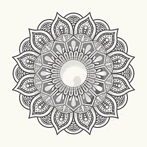 Hand draw oriental mandala art