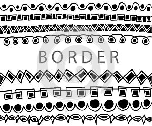 Hand draw sketch, border line