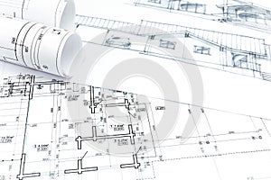 Hand drawing with blueprints