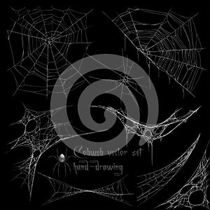 Zeichnung Spinnennetz satz 