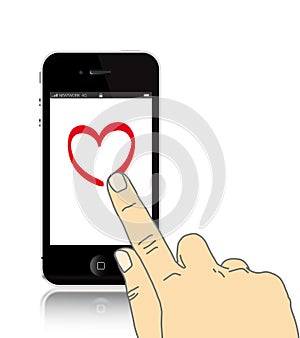 Hand drawing on iPhone 4s