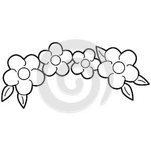 Hand drawing woman pray for peace with bird sign and wreath on top of head vector illustration