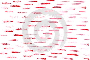 Abstract background of red watercolor brush strokes
