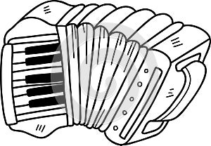 Hand Drawn accordion illustration