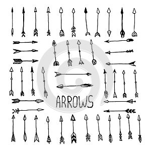 Hand drawn arrow set