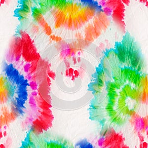 Hand Drawn Art. Aquarelle Fabric. Tie Dye Hand Drawn Art. Bright Seamless Design. Tie and Dye. Magic Abstract Effect. Trendy