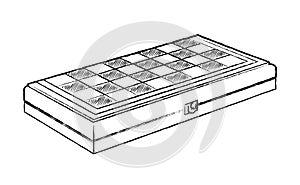 Hand drawn board game element