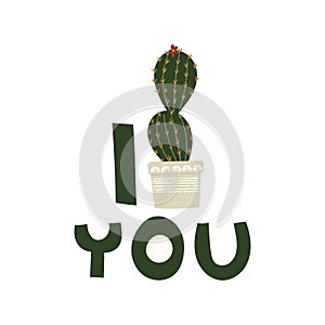 hand drawn cactus vector illustration. photo