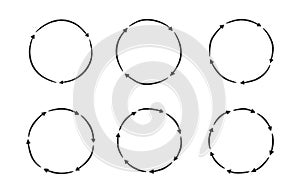Hand Drawn Circle Arrows