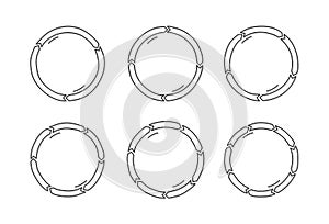 Hand Drawn Circle Arrows